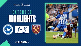 Extended PL Highlights Brighton 1 West Ham 3 [upl. by Notlrahc]