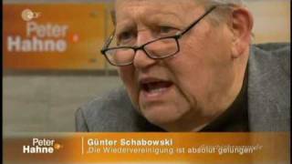 Günter Schabowski bei Peter Hahne Teil 2 2010 [upl. by Ynnav]