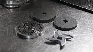 Sharpening a Meat Grinders Knife amp Plate [upl. by Omor]