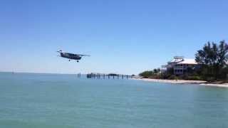 Plane landing at the North Captiva runway [upl. by Hamimej]