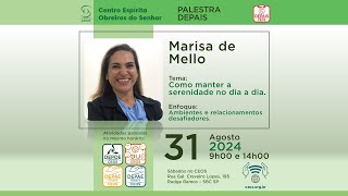 Marisa de Melo  Como manter a serenidade no dia a dia [upl. by Carnahan]