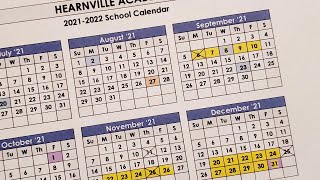 Homeschool Tutorial  Our Yearly School Calendar  20212022  Hearnville Academy [upl. by Sherar]