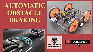 Automatic sensor braking obstacle braking system project [upl. by Line]