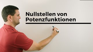 Nullstellen von Potenzfunktionen  Mathe by Daniel Jung [upl. by Patric870]