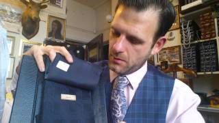 Scabal Festival Evening Suit Fabrics Tailoring TV with Michael Pendlebury Manchester Bespoke Tailor [upl. by Ahsinhoj]