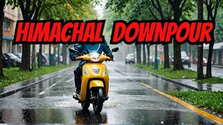 Himachal Downpour Jammu to Dharamkot Himachal on Scooty 6 dharamkot motovlog jammu himachal [upl. by Frodin]