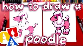 How To Draw A Cartoon Poodle [upl. by Eceinehs]