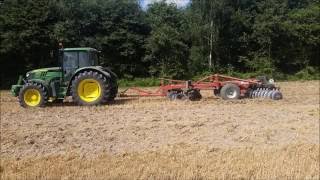 gopro déchaumage 2016 john deere 6105m SOUND [upl. by Ymot]