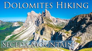 EASY oneday HIKE to SECEDA Mountain  Is it too touristic  Dolomites Hiking in Val Gardena 5 [upl. by Anirat]