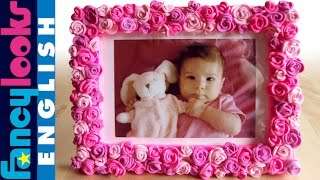 Pink roses frame DIY [upl. by Ariad]