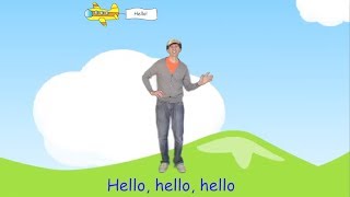 The Hello Song For Children  Preschool Kindergarten Learn English [upl. by Estelle]