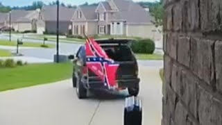 Woman Politely Turns Away Contractor With Confederate Flag [upl. by Keever]