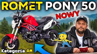 ROMET PONY 50  PRAWO JAZDY KAT AM  Odbiór z salonu i pierwsze testy [upl. by Anitsirhk110]