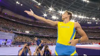 Armand Duplantis Mens Pole Vault 625 World Record Gold Medal Olympic Paris Highlights 2024 [upl. by Elimac]