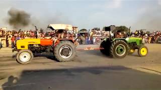 HMT 5911 amp john deere Tractor Tochan competition in Kamana [upl. by Miksen]