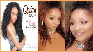 Outre Peruvian Half Wig HAIRSTYLE TUTORIAL BABYDEECHANNEL [upl. by Atiran]