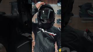 Folding helmet beautiful 💚❤bike look track ban king 👑👑👑shortsYouTubeviral bikerider77 [upl. by Einaoj671]