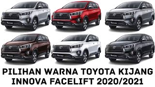 Pilihan Warna Innova Facelift Dan Venturer Facelift  Review Toyota Kijang Innova Facelift 2020 [upl. by Suryt752]