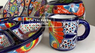 Beautiful Mexican Talavera Dishware amp Pottery by Artemex [upl. by Kazim]