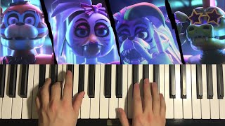 FNAF Security Breach  Elevator Music  Opening Theme Piano Tutorial Lesson [upl. by Olethea37]