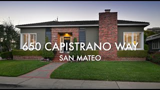 650 Capistrano Way  San Mateo [upl. by Eiramnna174]