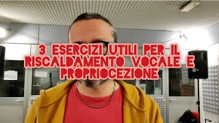 3 esercizi utili per il RISCALDAMENTO VOCALE e PROPRIOCEZIONE liproll humming vocalfry [upl. by Ellenrahc639]