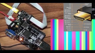 maXimator MAX10 FPGA example project simple HDMI tester [upl. by Easter797]