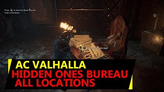 AC Valhalla Hidden Ones Bureau Locations  A Brief History of The Hidden Ones Quest [upl. by Nayar]