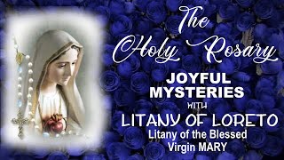 THE HOLY ROSARY  JOYFUL MYSTERIES WITH LITANY OF LORETO [upl. by Casta738]