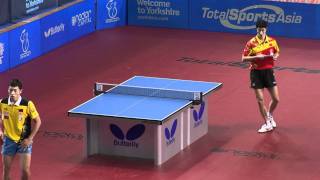 2011 English open Wang LI Qin vs Xu Xin Part 1wmv [upl. by Natsreik630]