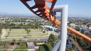 Silver Bullet Front Row HD POV Knotts Berry Farm [upl. by Lupiv]