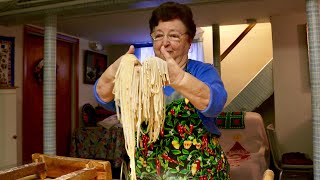 Pasta Grannies meets Nonna Maria from New Jersey [upl. by Ileak]