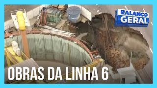 Obra do Metrô de SP abre cratera e interdita a Marginal Tietê [upl. by Arykat345]