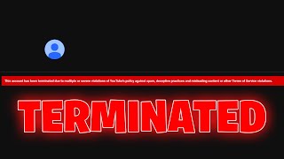 YouTube Terminated My Channel [upl. by Macur]