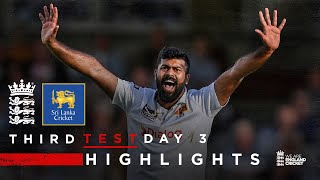 Kumaras 4Fer In 16 Wicket Day  Highlights  England v Sri Lanka Day 3  Rothesay Test 2024 [upl. by Adnohr]