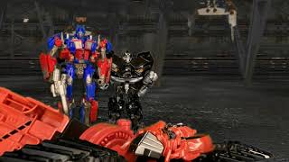 Transformers Revenge of the Fallen Optimus Prime Enters Shanghai  StopMotion [upl. by Burrow10]