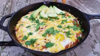 Skillet Huevos Rancheros Recipe  Episode 542 [upl. by Ahtelrac]