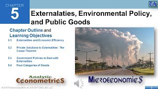 Microeconomics  Chapter 05 Externalities Environmental Policy and Public Goods [upl. by Quill]