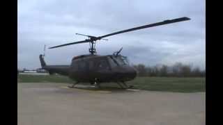 Bell UH1 Huey Helicopter Startup [upl. by Hsot]