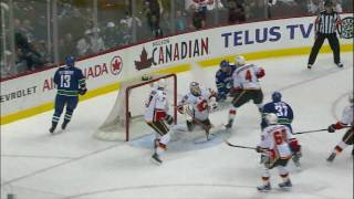 Canucks Vs Flames  Rick Rypien 10 Goal  041010  HD [upl. by Kiryt]