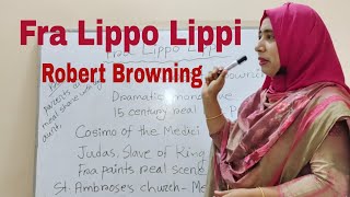 Fra Lippo Lippi By Robert Browning  Honours 3rd year Robert Browning এর Poem quotFra Lippo Lippiquot [upl. by Enihpesoj]