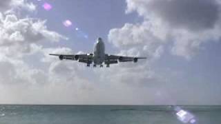 Saint Martin Air France 747 TakeoffLanding [upl. by Monda]