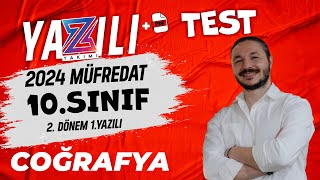 10sınıf coğrafya 2dönem 1yazılı TEST 📌 2024 MEB [upl. by Poole445]