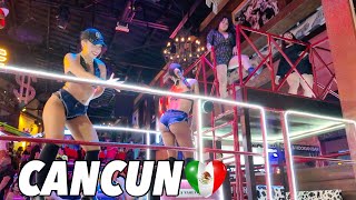 CANCUN NIGHTLIFE FULL TOUR PARTY MEXICO 2024 🇲🇽 [upl. by Daisey462]