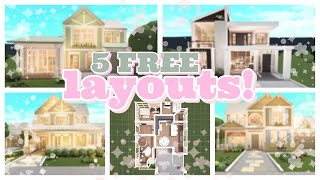 5 bloxburg roleplay HOUSE LAYOUTS 2 story [upl. by Derraj122]