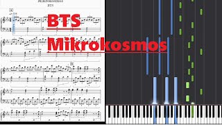 『Mikrokosmos』 BTS 🎹 piano cover Sheet Music [upl. by Keverian615]