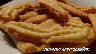 Vegane Weihnachtsbäckerei  Spritzgebäck [upl. by Britteny]