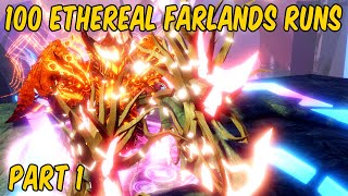 Doing 100 Ethereal Farlands Runs Part 1  Fabled Legacy Roblox [upl. by Sirob]