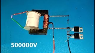 High voltage converter 500000V  Boost converter using dual mosfet [upl. by Laohcin]