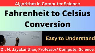 Algorithm to Convert Fahrenheit to Celsius [upl. by Noizneb893]